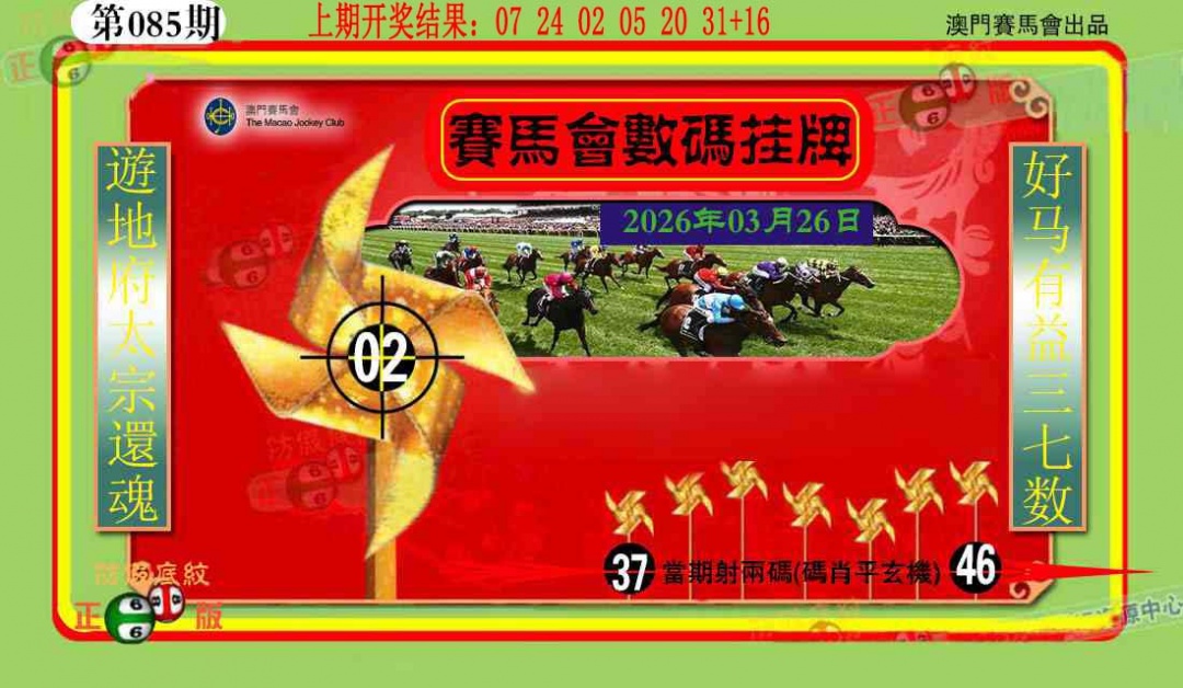 085期数码挂牌[图]